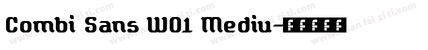 Combi Sans W01 Mediu字体转换